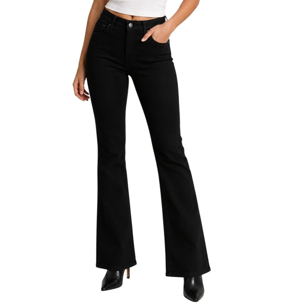 Levis 725 Black High Rise Bootcut Jeans Women's 28x32